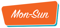 mon-sun Monday Through Friday